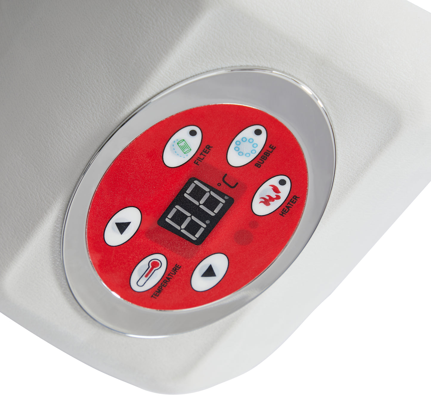 Clever Spa Hot Tub Jacuzzi for 4 persons with 110 Air Jets | Inbuilt Heating upto 40 degrees, Water Filtration- Blue